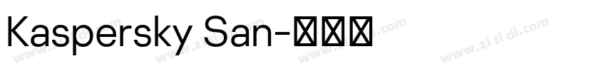 Kaspersky San字体转换